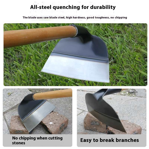 Multi-Functional Agricultural Weeding and Digging Tool Household Farming Manganese Steel Thickened Axe for Growing Vegetables