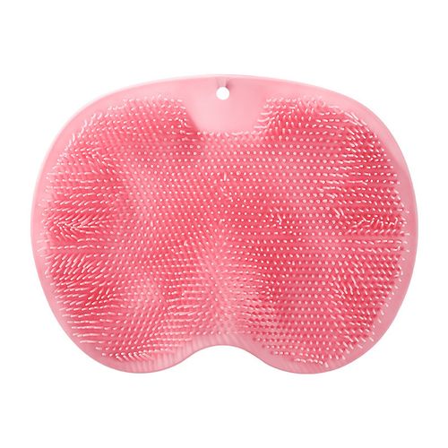 Wall Mounted Slip Suction Cups Shower Foot Scrubber Mat Back Washer Exfoliating Bath Wash Pad for Use in Cleaner Men and Women