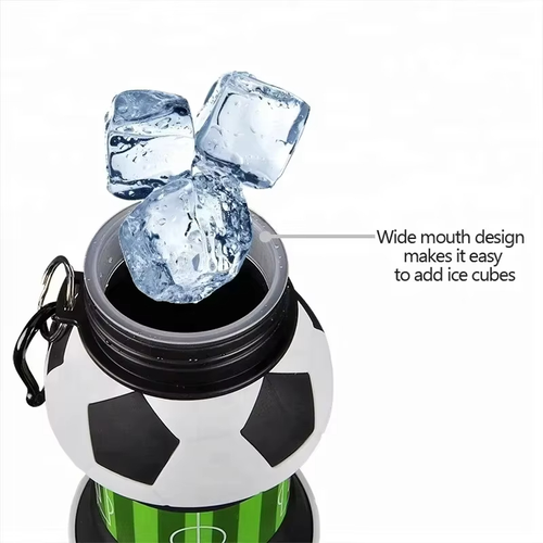 Unique Collapsible and Portable Water Bottle Silicone Football Water Cup