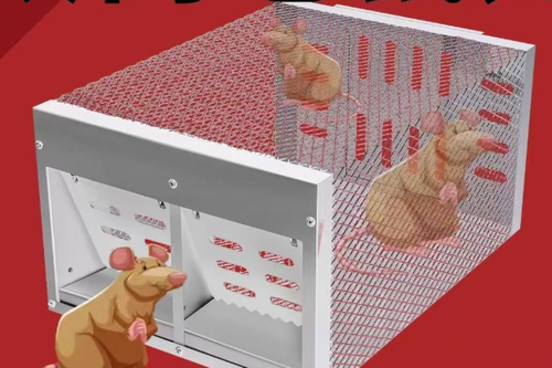 Double Door Continuous Metal Full-Automatic Mouse Trap for Indoor Rodent Control (Rats) in Household & Warehouse Use