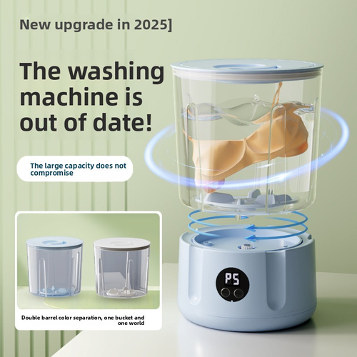 Portable Rechargeable 1.5L 2400mah Compact Deep Cleans Mini Wireless Portable Washing Machine for Underwear and Hosiery