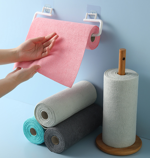 20pcs Micro Fiber Eco Roll Cloth Microfiber Floor Car Kitchen Towel Reusable Washable Microfiber Rag Square Shape Cleaning Cloth