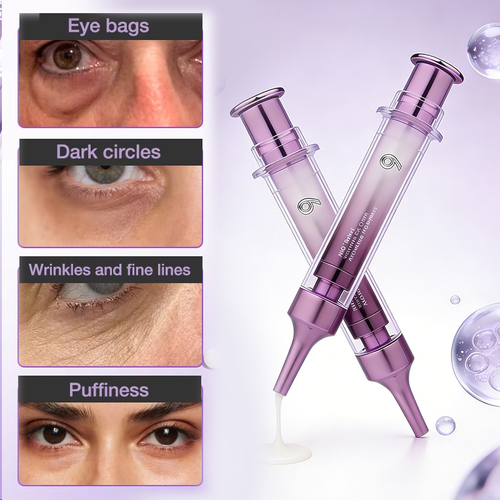 NAD+ Retinol Eye Cream 50 Peptides Anti-Wrinkle Eye Serum Reduce Dark Circles, Puffiness & Under Eye Bags for Youthful Eyes
