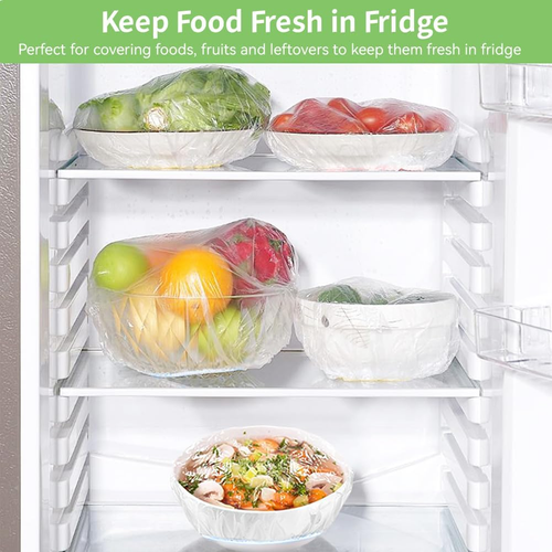 Clear Multi-color Fresh-Keeping Disposable PE Cling Film Food Storage Cover for Kitchen Use Universal Fit Health