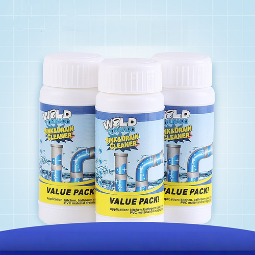 100ml Powerful Pipeline Dredging Agent Toilet Drain Cleaner Kitchen Sink Drain Cleaner Powder Value 8- pack