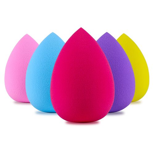 6 PCS High Quality Non Latex Eco-Friendly Soft Washable Cosmetic Powder Puff Beauty Sponge Egg Shape Multi Colors Available