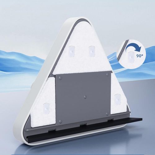 Window Cleaning Magnetic Plastic Eco-friendly Glass Wiper Triangle Cleaning Tool Replacement for Car and Home