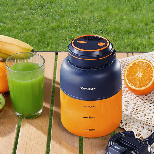 1300ml Large Capacity Bucket Juice Extractor USB Rechargeable Portable Juicing Machine Juicer Cup for Fruit Vegetable