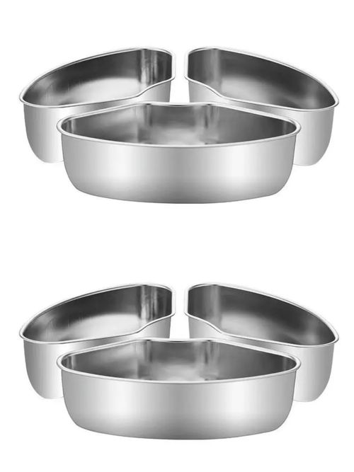 Individual Food Steamer Box Tray Set, 6pack Stainless Steel Mini Steamer Cookers Insert Pot Food Holder for Instant Pot n Air Fryer to Quick Prepare Meal