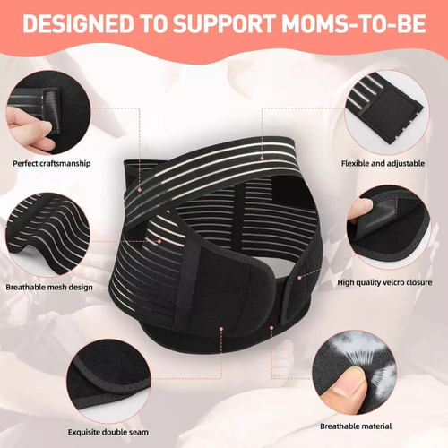 Breathable Mesh Maternity Belt Pregnancy Belly for Belly Support Plus Size Waist Support