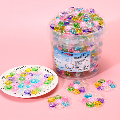 High Efficiency Satin Removal Seven-In-One Laundry Detergent Pods Fragrance Beads Capsules with Color Protection Gel Shape