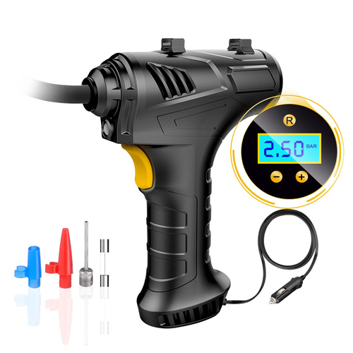High-Power Portable Wireless Car Air Pump 4000mAh Digital Inflator Tire Pressure Monitor Horizontal Bar for Car Tire