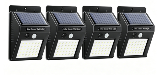 Outdoor Detachable Smart Garden Lights Wall Solar Security LED Solar Motion Sensor Light Waterproof Solar Light 4 Pack