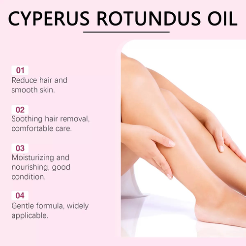 60ml Natural Herbal Hair Removal Oil Cyperus Rotundus Oil for Body Legs Reduces Hair Growth Moisturizing Soothing Cyperus Rotundus Serum Oil for Skin 2pack