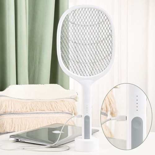Top Quality Uv Light Rechargeable Electric Fly Swatter Killer Insect Control Mosquito Racket