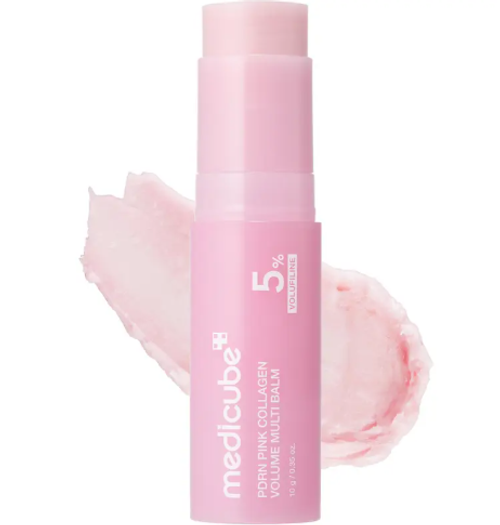 PDRN Pink Collagen Volume Multi Balm  All In One Volufiline, PDRN, NAD Stick for Youthful-Looking, Helping Look of Fine Lines, Firming Care, Anti-Aging Care  For Under-Eyes, Neck, Forehead, Smile Lines, Lip Care