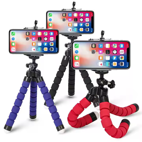 Top Selling Product 360 Rotate Mini Flexible Octopus Tripod Universal Soft Sponge Tripod for Video Vlog Photography Phone Stand