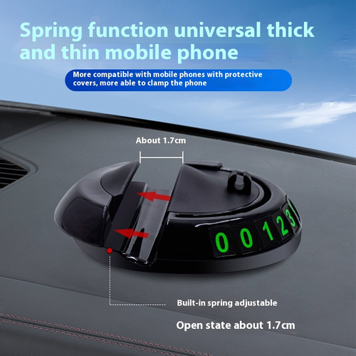 Car Dashboard Anti-Slip Mat Non-Slip Navigation & Phone Holder Plastic Storage Pad for Auto Interior Temporary Parking Card