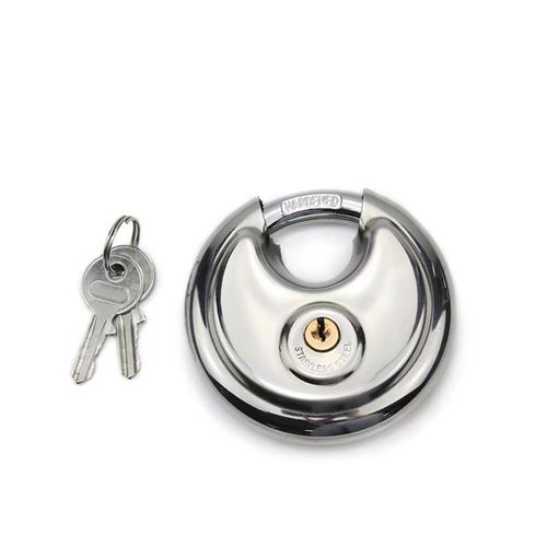 80mm Anti-Theft Lock Padlocks Stainless Steel  Waterproof Polished Finish for Cake Warehouse Door Supply（Two Perhaps）
