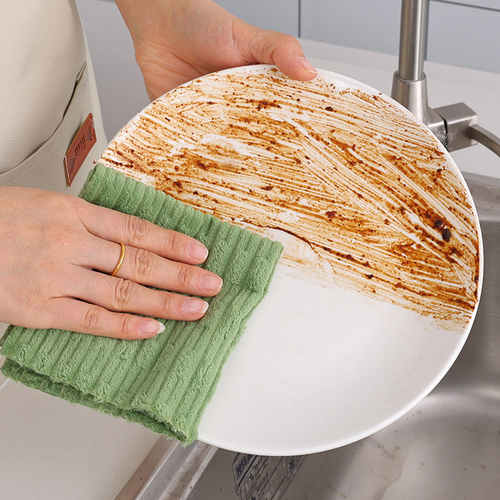 20*2 Pack Reusable Microfiber Kitchen Cleaning Towels Roll Washable Ultra Absorbent Dish Rags for Car