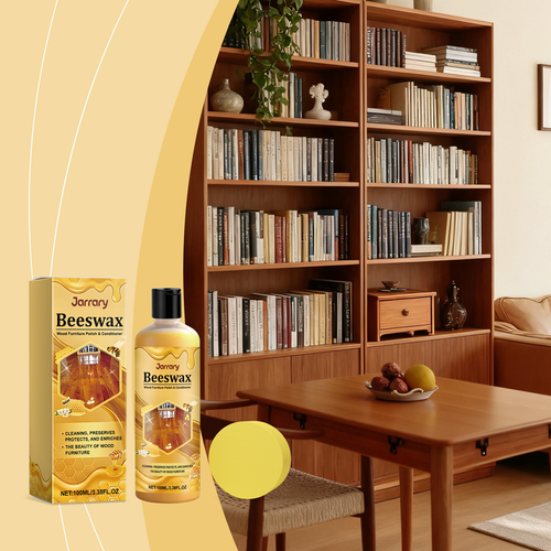 Bees Wax Furniture Polish and Cleaner Agent 100ml Natural Bees Waxing Furniture Polish Long Lasting Wood Cleaner Protectiv
