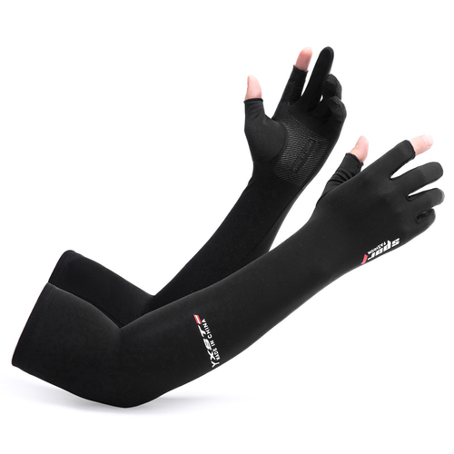 Anti Sun Hands Gloves Summer Fashion Arm Sleeves Outdoor Fishing Cycling Hand Gloves Ice Silk,Grey
