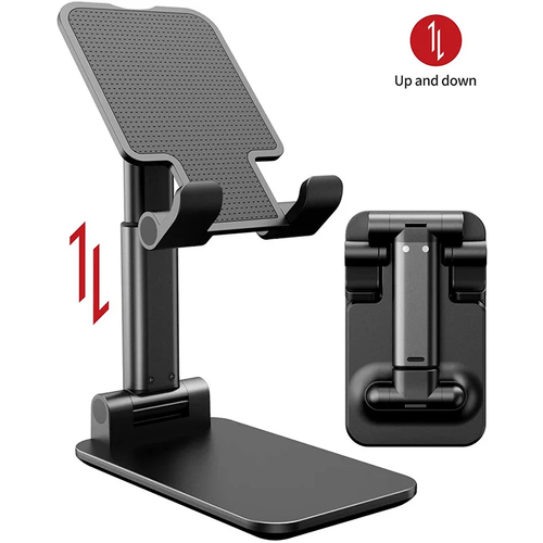 Universal Angle Height Adjustable Mobile Phone Holder Foldable Phone Desktop Bracket Smartphone Tablet Stand Bed ABS Material