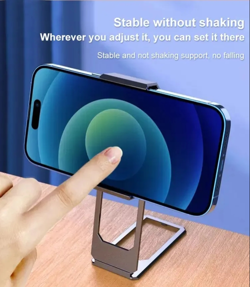 Upgraded Back Clip Type 360° Folding Bracket Free Adjustable Clip-On Phone Holder Magnetic attraction Aluminum Alloy Stretchable Buckle Phone Holder Two Per Set Silver And Rose Gold