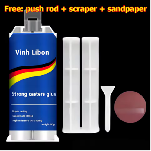 90g Two Syringe Industrial Strength Epoxy AB Glue High-Temperature Resistant Impact-Resistant Waterproof Sealant 24H Cure