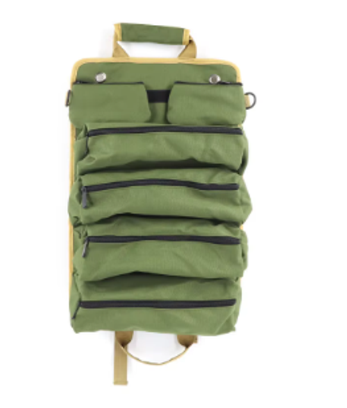 Factory Custom Heavy Duty Waterproof Canvas Fabric Rolling Tools Tote Bag Carrier Portable Hardware Canvas Rolling Tool Bags