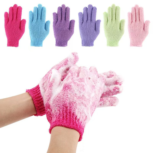 Exfoliating Gloves Body Scrubber Gloves for Shower, Spa, Massage Shower Gloves Dual Texture Bath Gloves | Dead Skin Remover