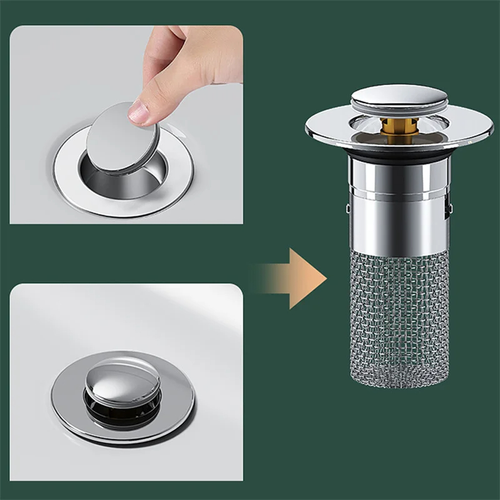 Modern Design Plastic Bathroom Basin Drain Plug Core Bounce Wash Basin Leaking Filter Bathroom Basin Drain