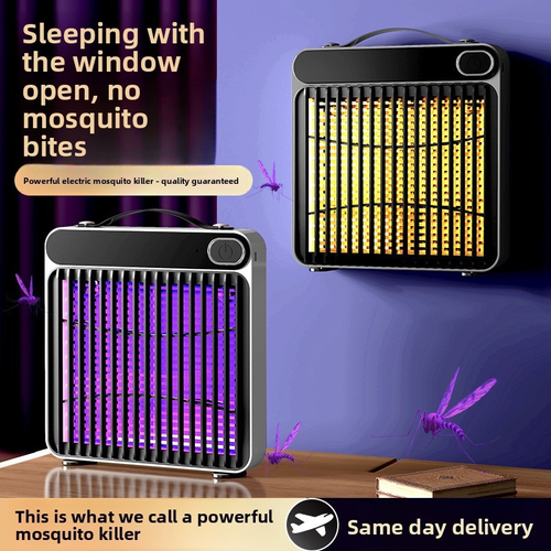 Wall-Mounted USB Powered Electric Mosquito Fly Killing Lamp Ultraviolet Light Automatic Killing 20-50m Coverage for Household