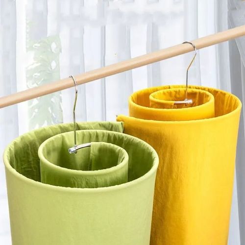 Multi-functional Round Spiral Shaped Clothes Laundry Hanger Space Saving for Quilt