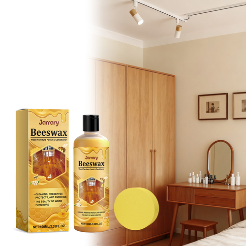 Bees Wax Furniture Polish and Cleaner Agent 100ml Natural Bees Waxing Furniture Polish Long Lasting Wood Cleaner Protectiv