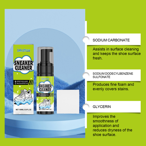 LUCHAO Sneaker Cleaning Kit Foam Cleaner for White Sneakers Removes Yellow Stains and Grime No-Rinse Daily Cleaner