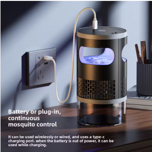 Removable Battery Silent Mosquito Trap Indoor Outdoor USB UVA Ultraviolet Night Light Mosquito Repeller Plug-in Killer Lamp