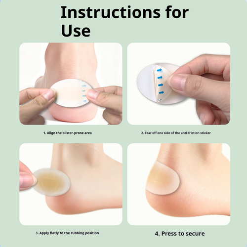 Invisible Transparent Toe and Foot Patches for High Heels and Loafers Anti-Slip & Anti-Blister Ankle Protectors