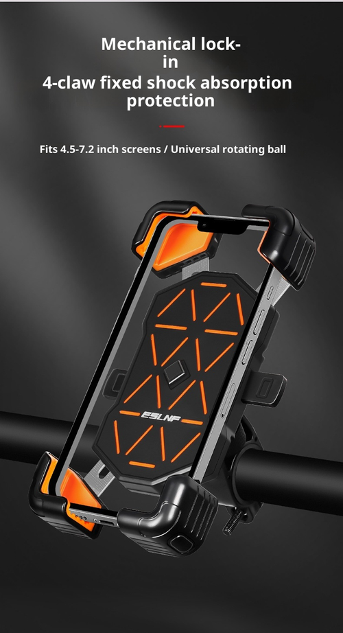 Electric Vehicle Mobile Phone Bracket Anti-Shock & Anti-Shake for Self-Driving Navigation Bike Accessories