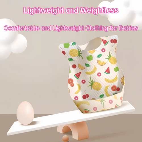 Baby Bib Set Silicone Washable Anti-Bacterial Button Closure Feeding Bibs for Toddlers Newborns 20PCS