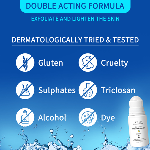 Exfoliate and Lighten the Skin Control Body Odour Prevent Darkness Underarm Deodorant With Essential Ceramide