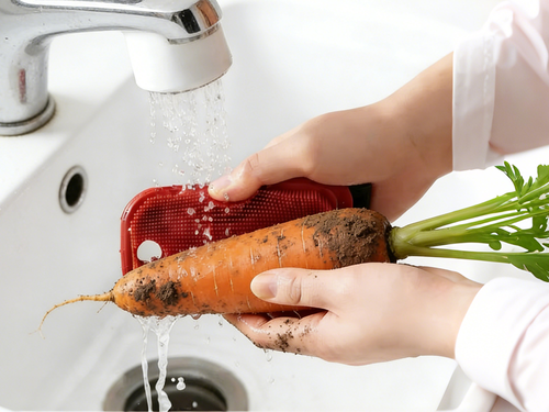 Multifunctional Silicone Fruit Vegetable Cleaning Brush All-in-One Wash Scrape Durable Kitchen Dish Scrubber Home Kitchen Use