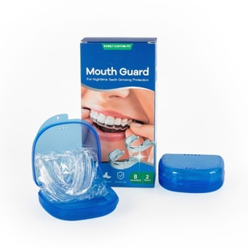 Night Guard Teeth Bruxism Grinding Teeth Whitening EVA Plastic Clear Mouth Guards Trays 8 Pieces Anti-Snore BPA Free Food Grade