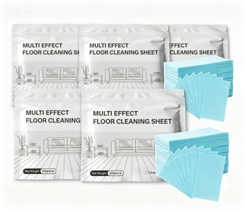 Personal Care & Household Cleaning Floor Cleaning Floor Cleaners OEM Eco-Friendly Disposable Solid Polymers Effective Stain Removal Floor Cleaning Sheets 100 Pipce with 50%-80% Active Ingredients