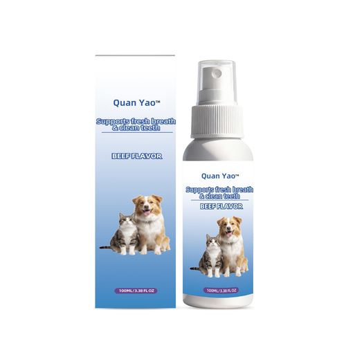 Edible Oral Freshening Spray for Dogs and Cats – Removes Bad Breath and Tooth Stains