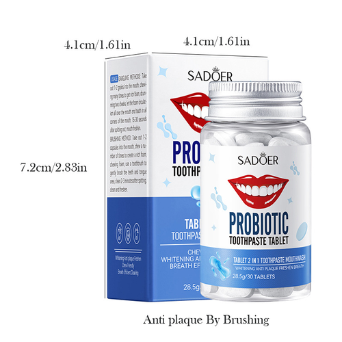 Good Quality Oral Care Travel Size Solid Whitening De Yellowing Anti Plaque Freshen Fragrance Breath Toothpaste Tablet