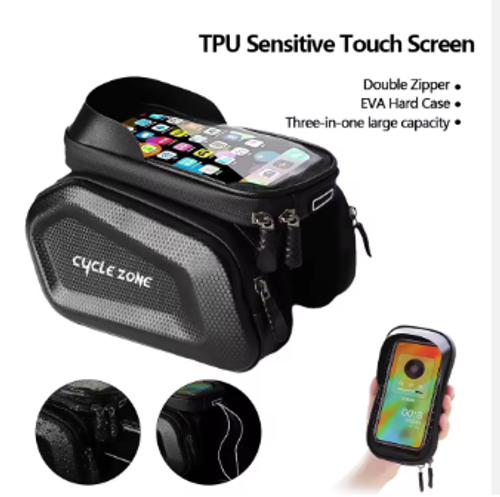 Multifunctional Waterproof Touchscreen Hard-Shell Phone Bag — Bicycle Mountain Bike Front-Mount Phone Holder Bag