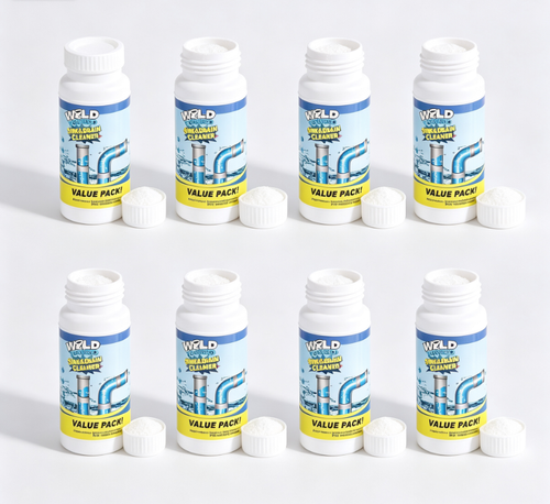 100ml Powerful Pipeline Dredging Agent Toilet Drain Cleaner Kitchen Sink Drain Cleaner Powder Value 8- pack