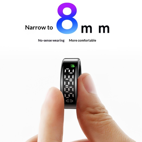 Smart Ring Heart Rate Blood Oxygen Monitor Sleep Exercise Heart Rate Variability Monitoring Brightness Adjustment App Control