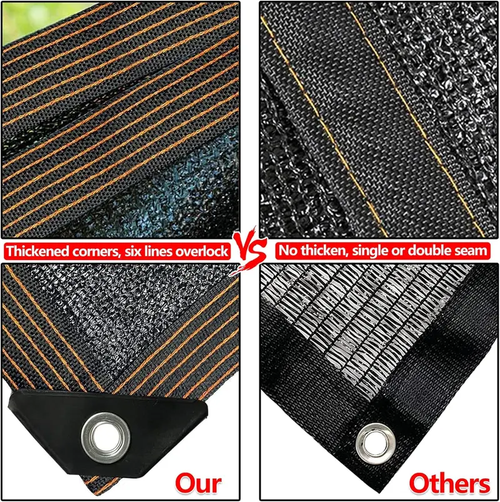 2026 Large 10×13 FT Garden Shade Net 90% Blackout Cloth with Grommets Summer Sun Shade Cloth for Patio Dog House Farm Camping, Balcony Greenhouse Cover, Outdoor Plant Shade Net Summervibes